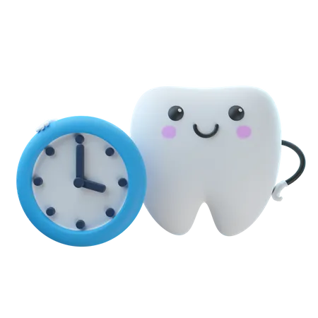 Reloj de retención de dientes  3D Illustration