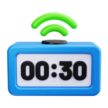 Reloj wifi  3D Icon