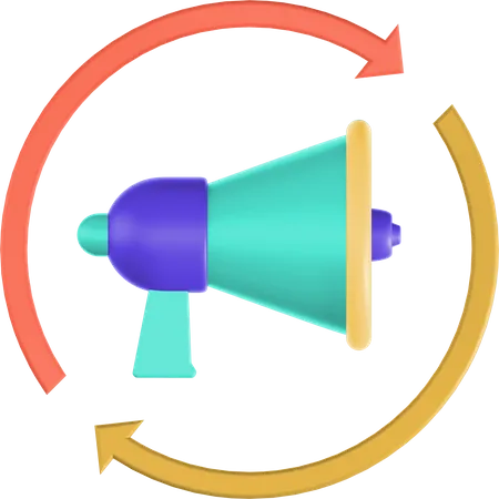 Remarketing  3D Illustration