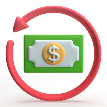 Remise en argent  3D Icon