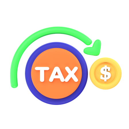 Remboursement d'impôt  3D Icon