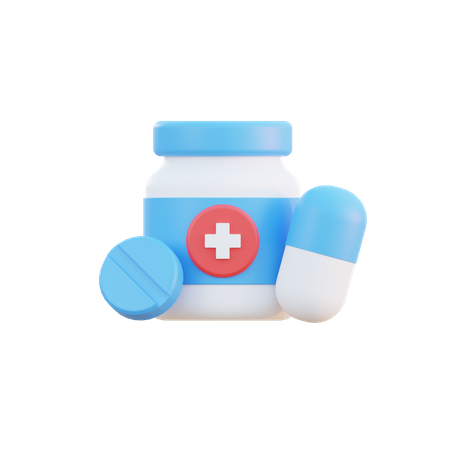 Medicamento  3D Illustration