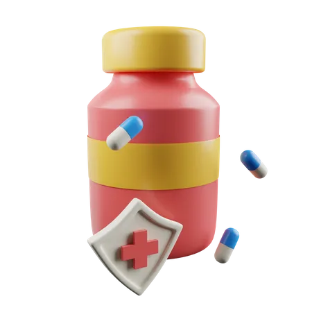 Medicamento  3D Illustration