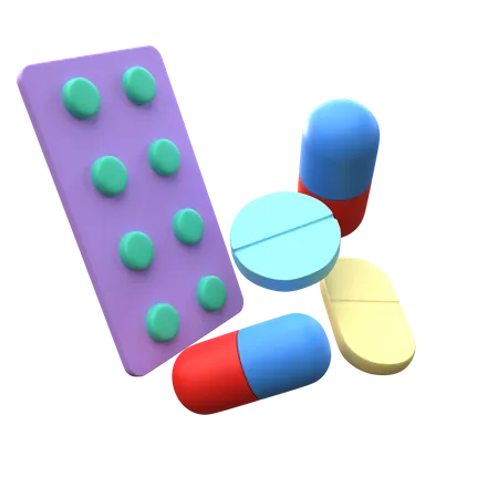 Medicamento  3D Icon