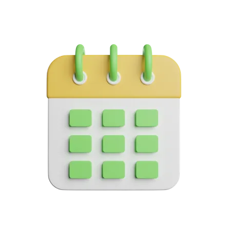Calendar Note Reminder 3D Icon