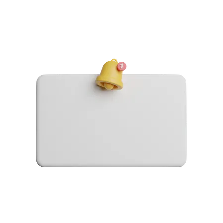 Notification Reminder Template 3D Icon