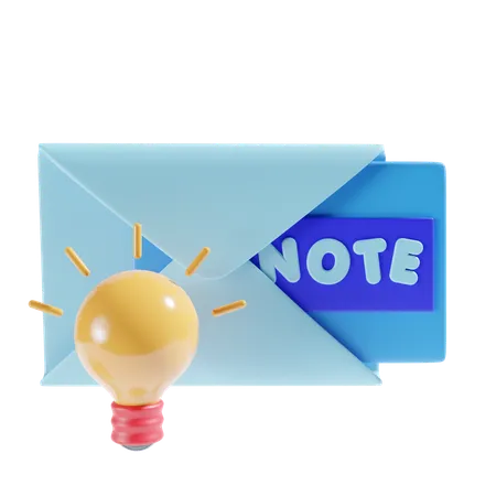 Reminder Note  3D Icon