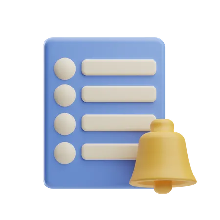 Reminders  3D Icon