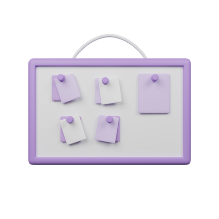 Reminders board  3D Icon