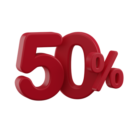 RÉDUCTION 50%  3D Icon