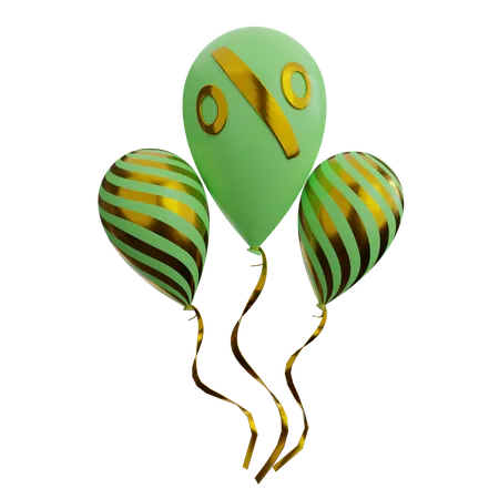 Ballons en Soldes  3D Icon