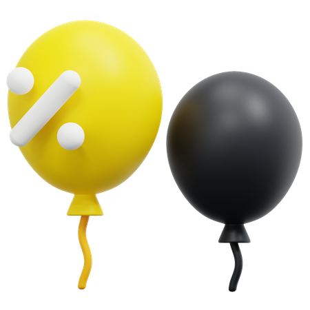 Ballons en Soldes  3D Icon