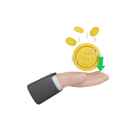 Remise en argent  3D Icon