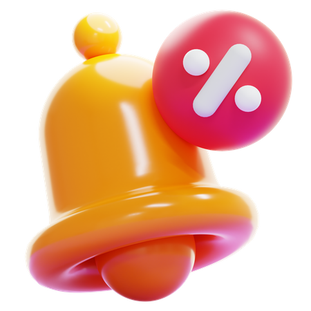 Notification de remise  3D Icon