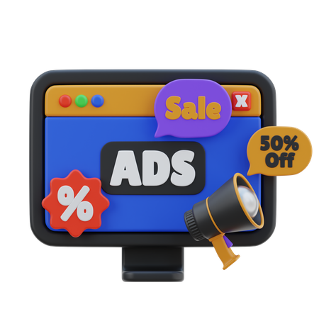 Promotion de réduction  3D Icon