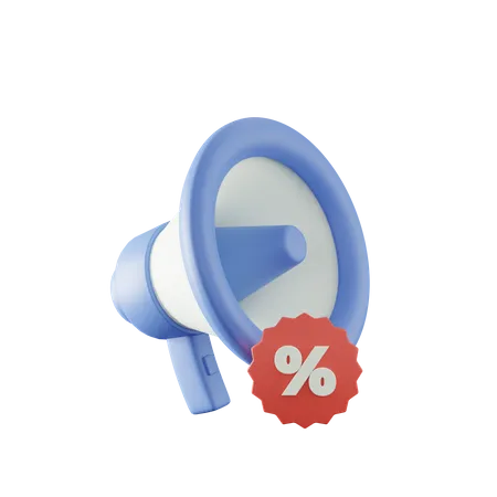 Promotion de réduction  3D Icon