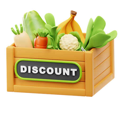 Remise sur les légumes  3D Icon