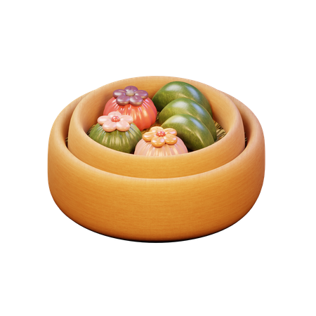 Songpyeon de remolacha  3D Icon