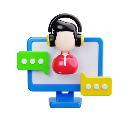 Remote Assistance  3D Icon