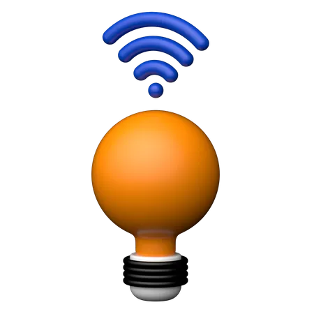 Remote Bulb  3D Icon