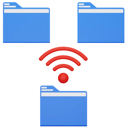 Remote Folder  3D Icon
