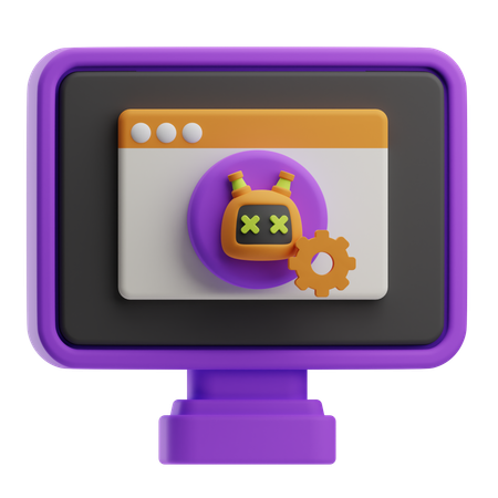 Remote Maintenance  3D Icon