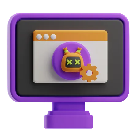 Remote Maintenance  3D Icon