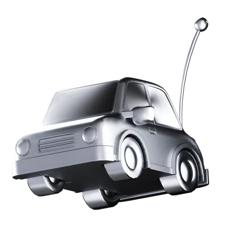 Remote Toy Car With Silver Color Illustration In 3 D Design 3D Icon