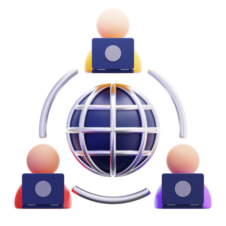 Remote Work  3D Icon