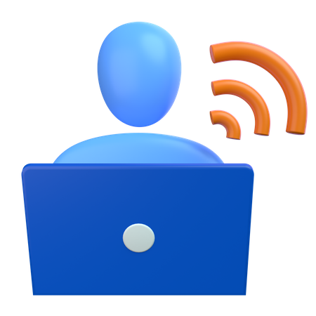 Remote Work  3D Icon