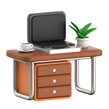 Remote Work Setup  3D Icon