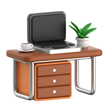 Remote Work Setup  3D Icon