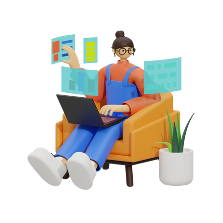 Remote Workers Unite  3D Illustration