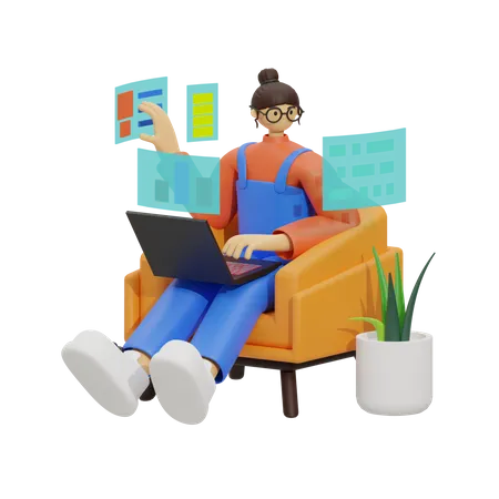 Remote Workers Unite  3D Illustration