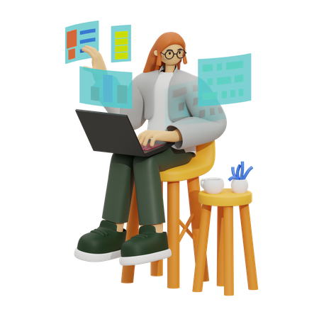Remote Workforce, Empowering the Sofa-Bound Employee  3D Icon
