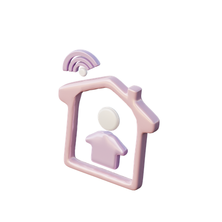 Remote Working  3D Icon