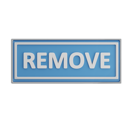 Remove  3D Icon