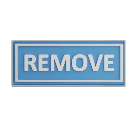 Remove  3D Icon