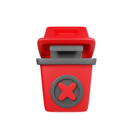 Remove Bin  3D Icon