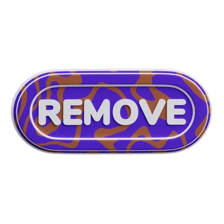 Remove Button  3D Icon