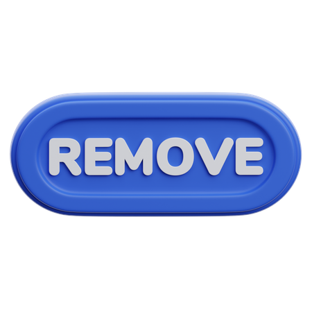 Remove Button  3D Icon