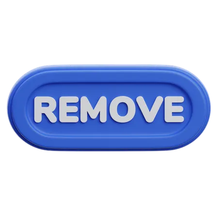 Remove Button  3D Icon