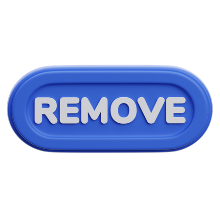 Remove Button  3D Icon