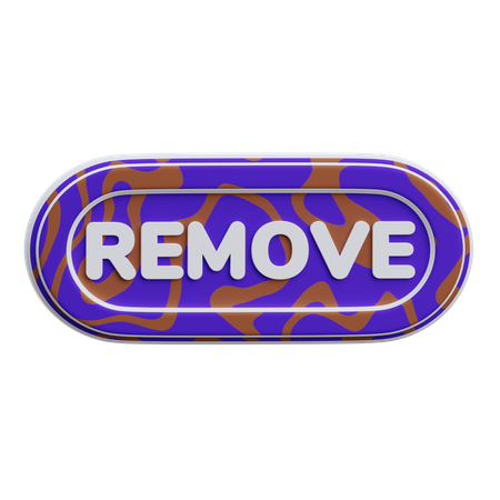 Remove Button  3D Icon