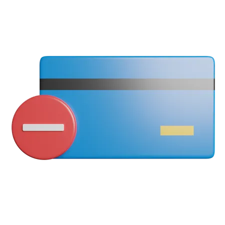 Remove card  3D Icon