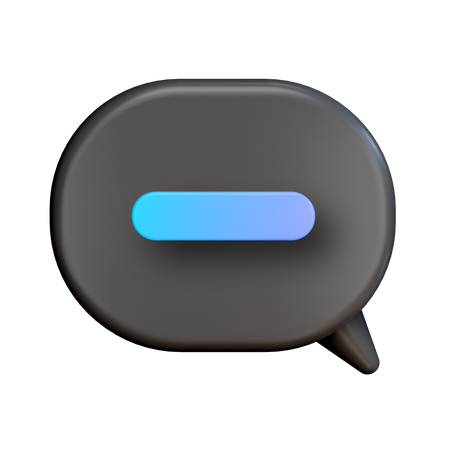 Remove Chat  3D Illustration