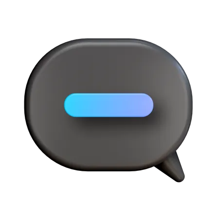 Remove Chat  3D Illustration