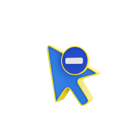 Remove Click  3D Icon