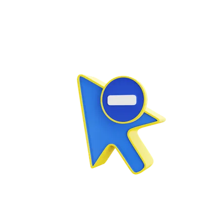 Remove Click  3D Icon