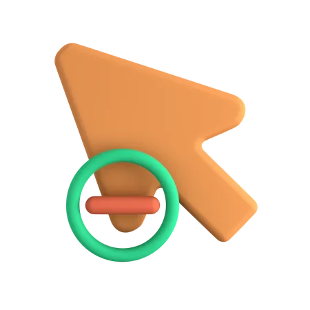 Remove Cursor  3D Icon